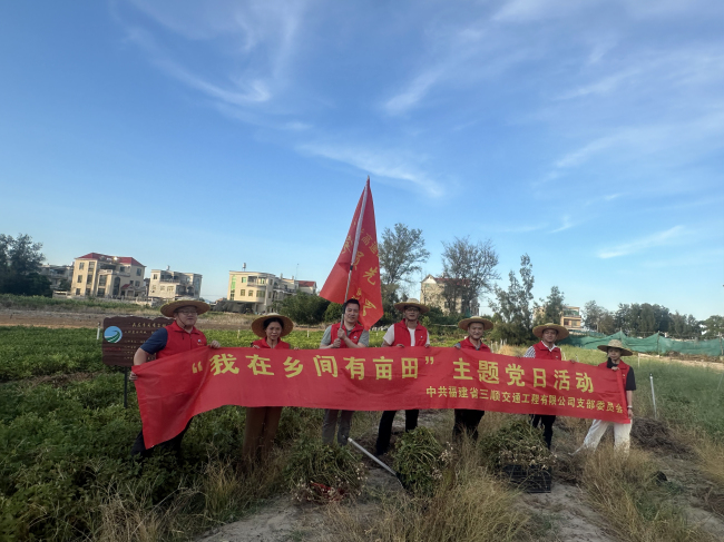 三順公司開展“我在鄉(xiāng)間有畝田”黨員志愿服務活動